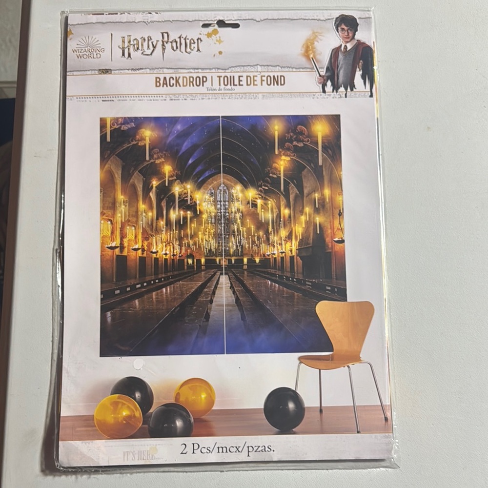 Party City Harry Potter Backdrop with Balloons